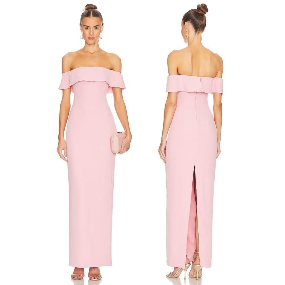 Lovers and Friends Galleria Gown Off The Shoulder Formal Wedding Guest Party XS